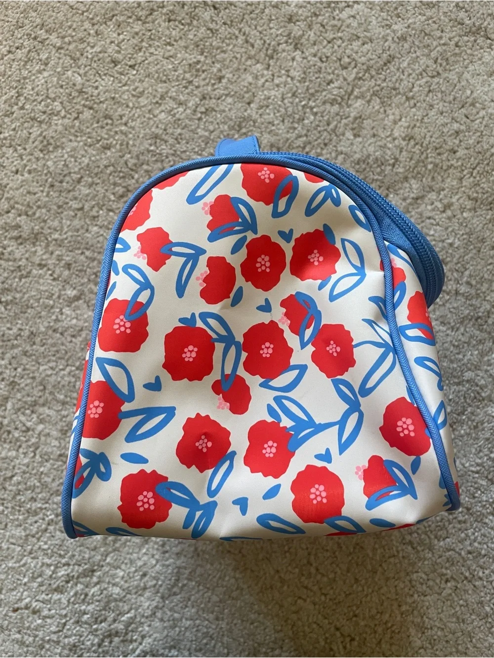 TENDER LOVE + CARRY Cosmetic Travel Bagd Floral Poppy Print